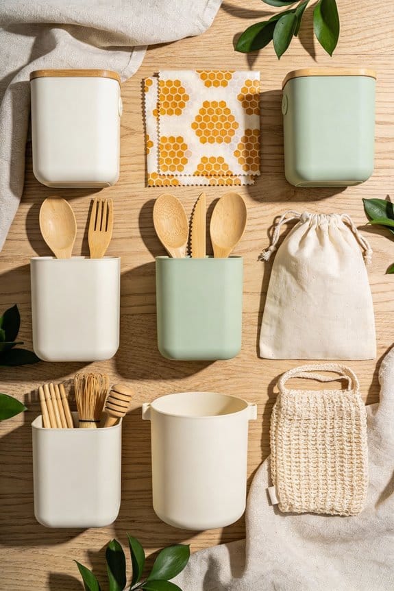 bamboo utensil holders collection