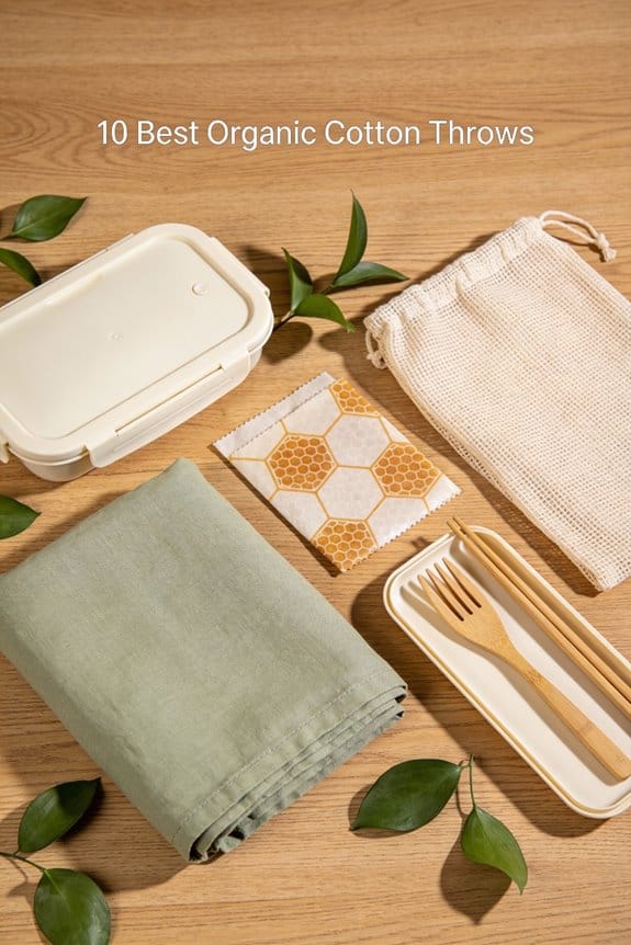 cozy organic cotton throws