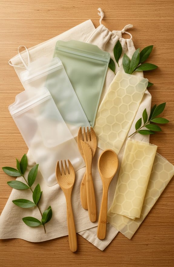 eco friendly bamboo utensils selection