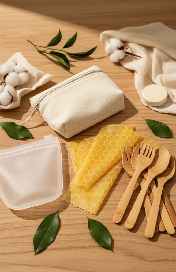 eco friendly cosmetic bags selection