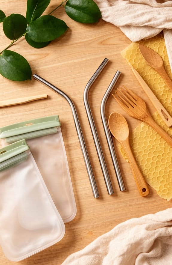 eco friendly metal straws collection