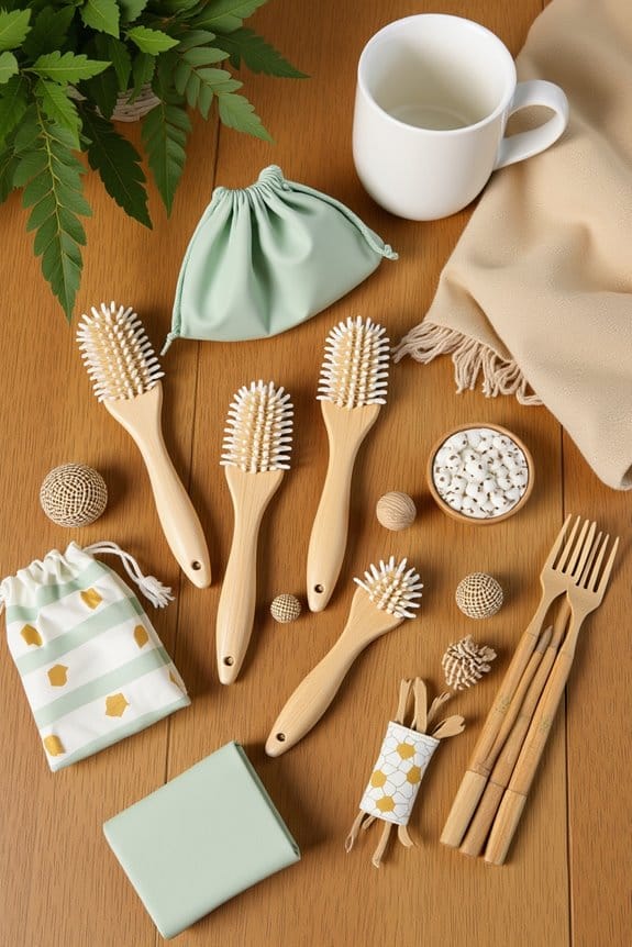 eco friendly wooden bottle brushes