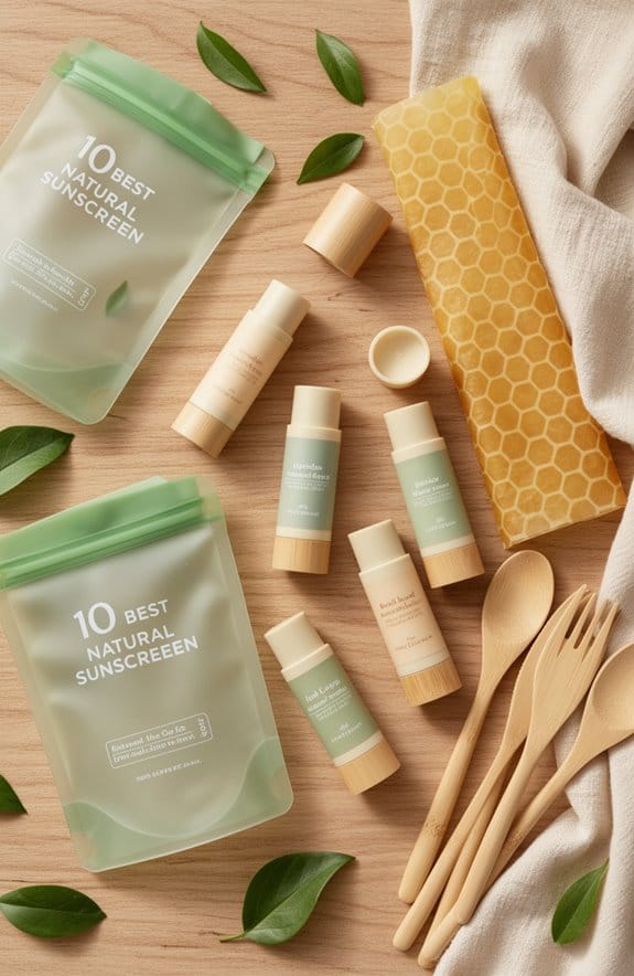 natural sunscreen sticks selection