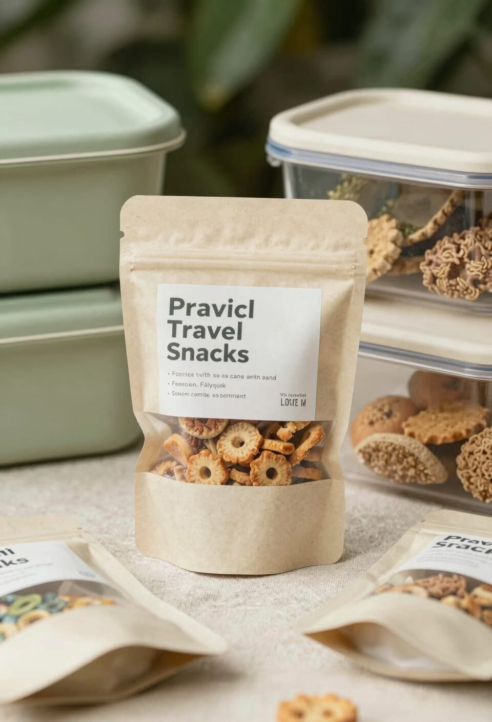 plastic free travel snacks options