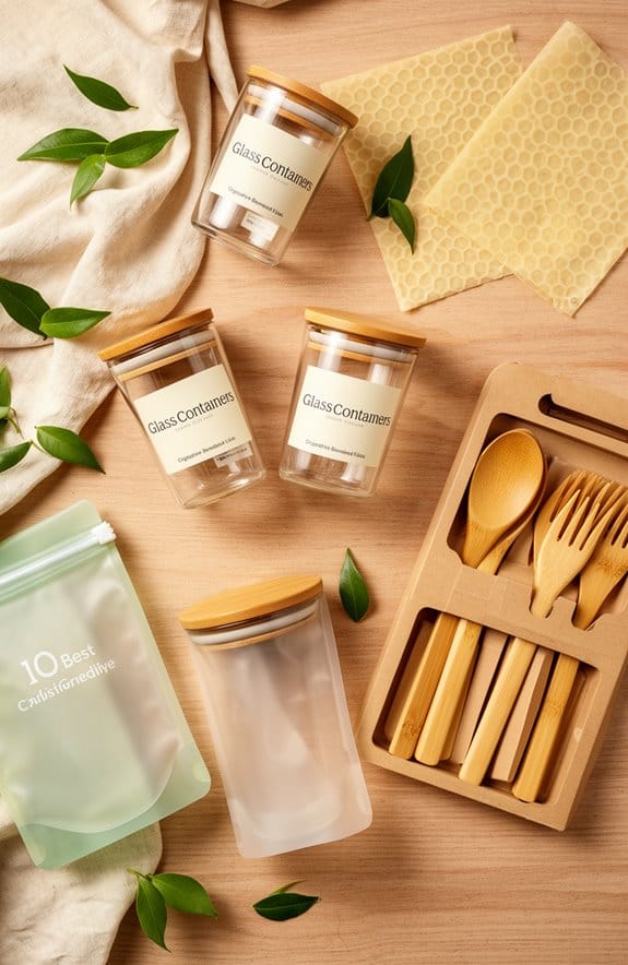 stylish storage glass containers